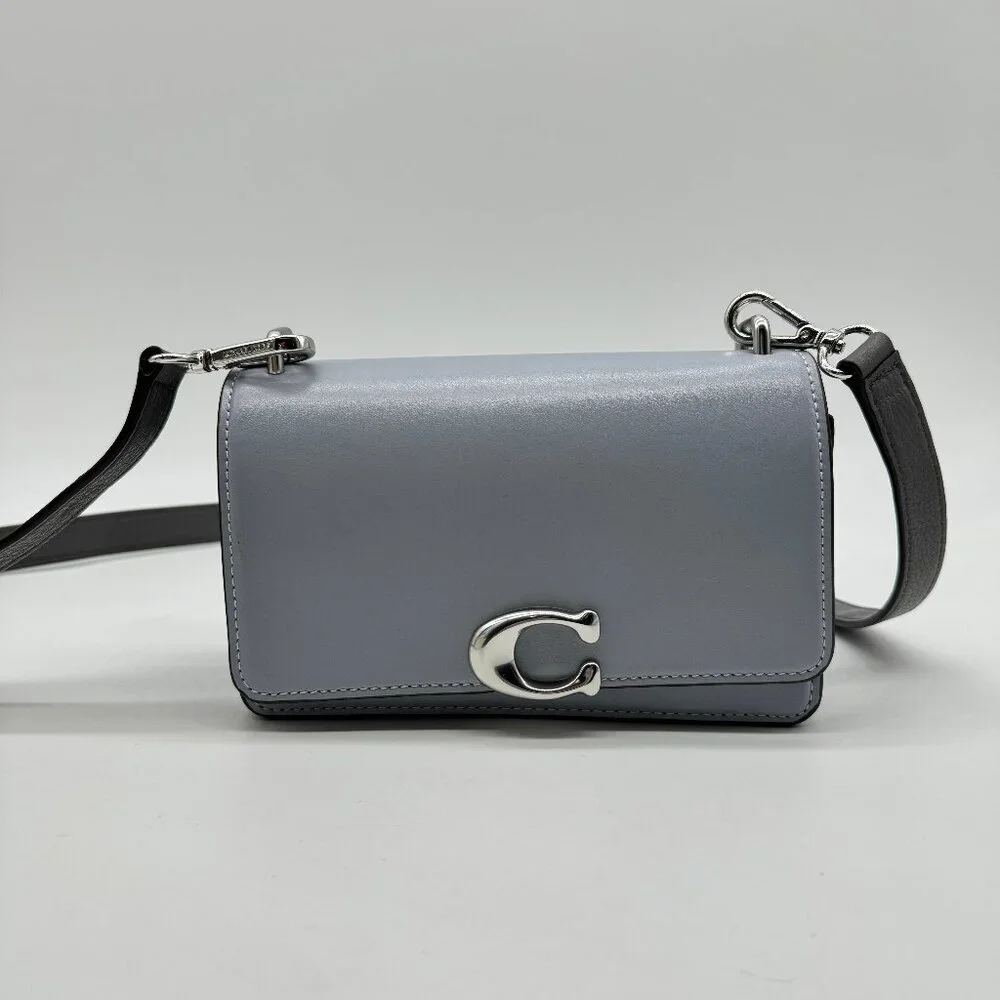 COACH Bandit Luxe full grain leather crossbody bag- Blue - Picture 1 of 13